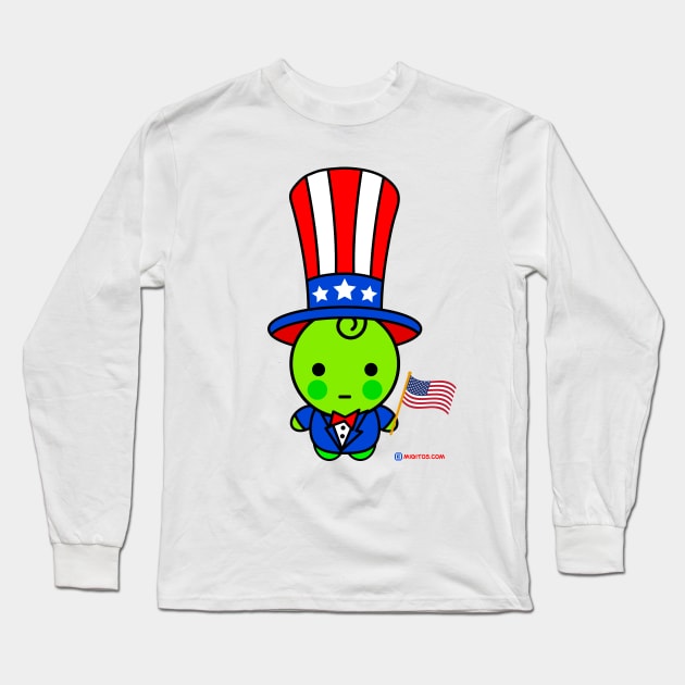 Happy President's Day from Chícharo! Long Sleeve T-Shirt by migitos